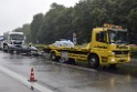 Schwerer VU Pkw Lkw A 4 Rich Koeln Hoehe AS Bensberg P094